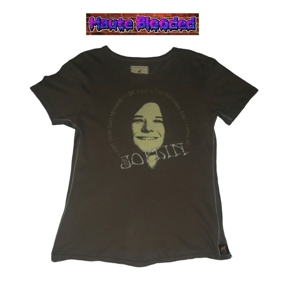 Trunk LTD Limited Edition Janis Joplin Tee Shirt Collectors Item Brown Retro - Picture 1 of 12